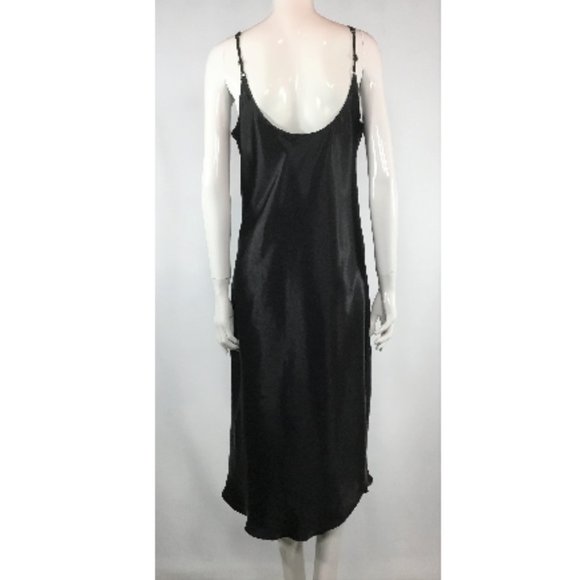 Black Satin Nightie - Picture 3 of 4